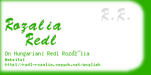 rozalia redl business card